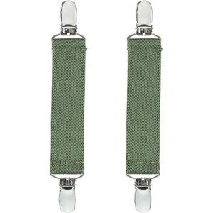 Hold’Em 1” Boot Straps Leg Pant Stirrup Elastic Extra Heavy Clips -  Olive